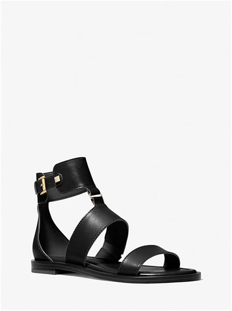 amos sandal michael michael kors|Amos Leather Gladiator Sandal .